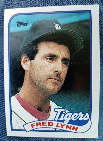 1989 Topps #416 Fred Lynn — front