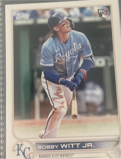 2022 Topps UK Edition #50 Bobby Witt Jr. — front