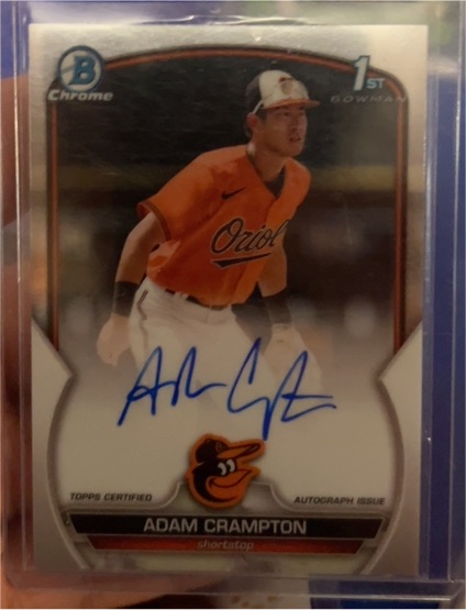 2023 Bowman Chrome #CPA-CAN Adam Crampton — front