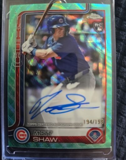 2024 Topps Chrome #194 Matt Shaw — front