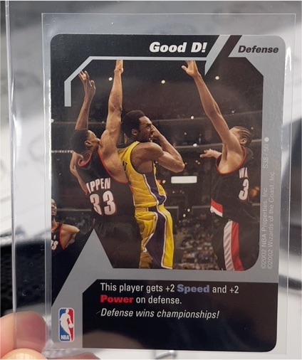 2002 NBA Showdown Strategy #S38 Kobe Bryant Pippen & Wallace — front