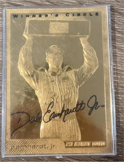 1996 Score Board 23KT Gold Dale Earnhardt Jr. — front