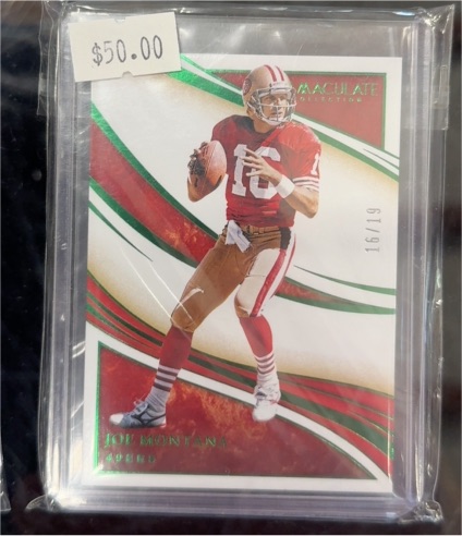 2020 Panini Immaculate Collection #16 Joe Montana — front
