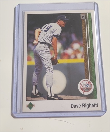 1989 Upper Deck #59 Dave Righetti — front