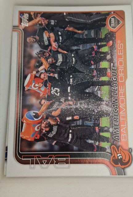 2025 Topps #170 Baltimore Orioles Team Card — front