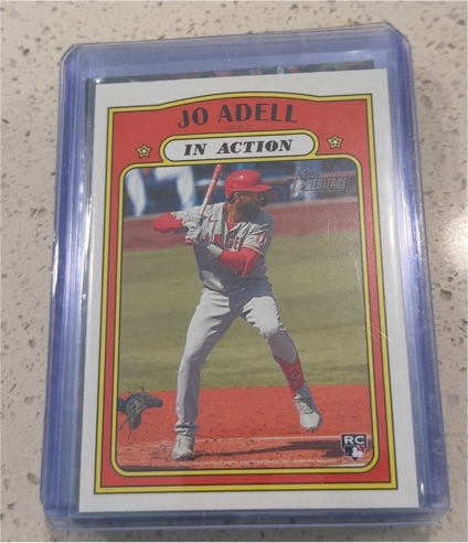2021 Topps Heritage #188 Jo Adell In Action — front