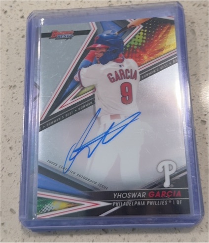 2022 Bowman's Best #B22-YG Yhoswar Garcia — front