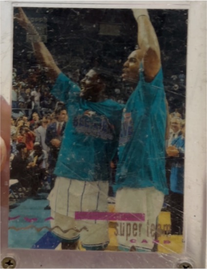 1993 Upper Deck #1 Shaquille O'Neal and Penny Hardaway — front