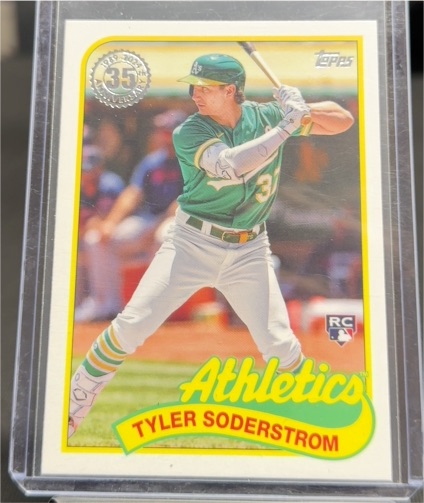 2024 Topps Series 1 1989 #89B-100 Tyler Soderstrom — front