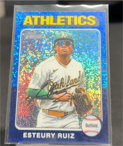2024 Topps Heritage #300 Esteury Ruiz — front