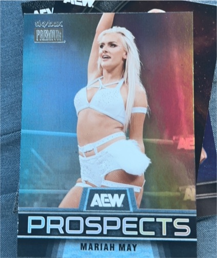 2025 Skybox Metal Universe AEW Mariah May #PP-19 Prospects — front