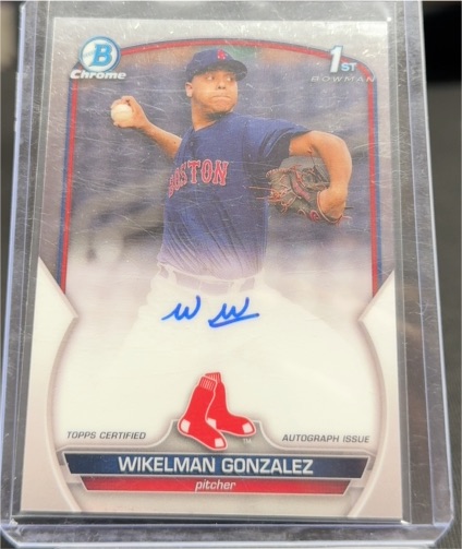 2023 Bowman Chrome #CPA-WG Wikelman Gonzalez — front