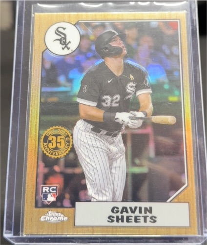 2022 Topps Chrome 1987 Topps 35th Anniversary #87BC-20 Gavin Sheets — front
