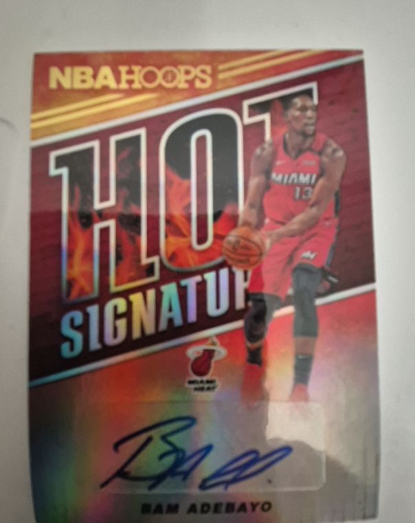 2018-19 Panini NBA Hoops Hot Signatures #HS-BAM Bam Adebayo — front