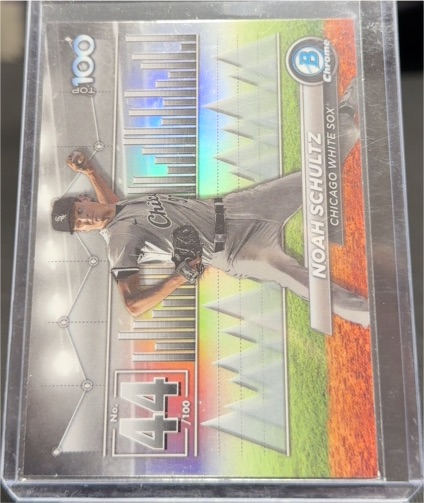 2024 Bowman Chrome Top 100 #BTP-44 Noah Schultz — front