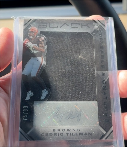 2023 Panini Black #SSRJ-24 Cedric Tillman — front