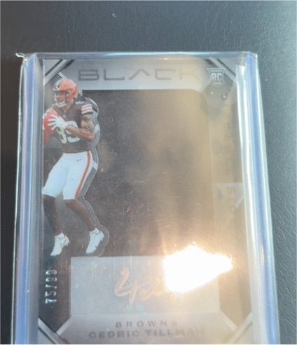 2021 Panini Black #136 Cedric Tillman — front