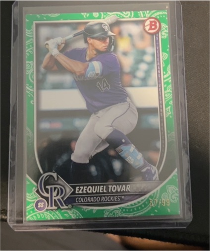 2025 Bowman #84 Ezequiel Tovar — front