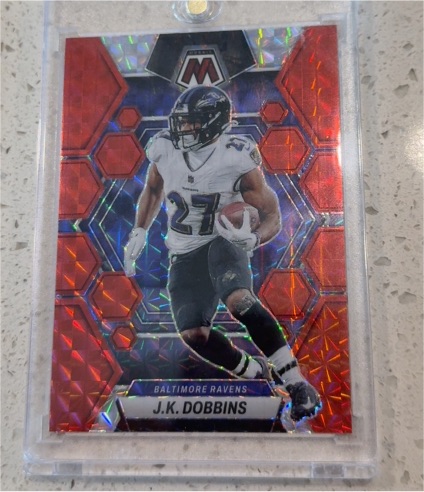 2023 Panini Mosaic #14 J.K. Dobbins — front