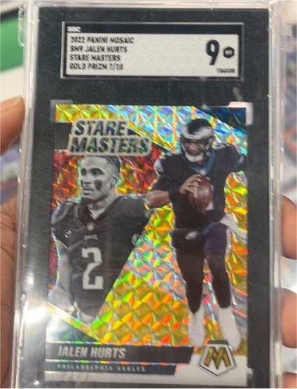 2022 Panini Mosaic Stare Masters #SM9 Jalen Hurts — front