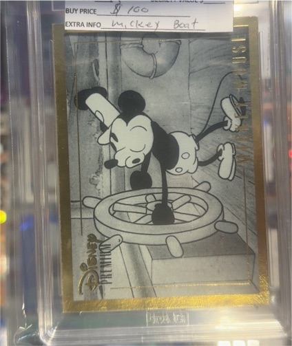 1995 Skybox Disney Premium #1 Mickey Mouse Steamboat Willie — front