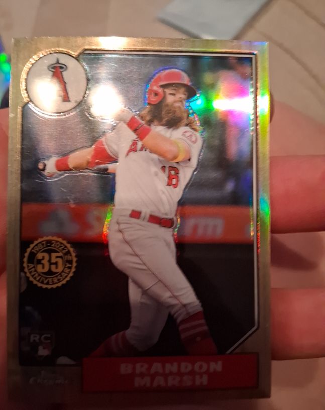 2022 Topps Chrome 1987 #87BC-18 Brandon Marsh — front