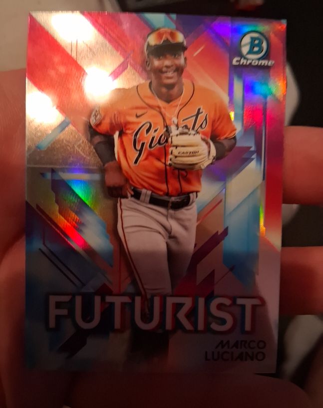 2021 Bowman Chrome Futurist #FUT-ML Marco Luciano — front