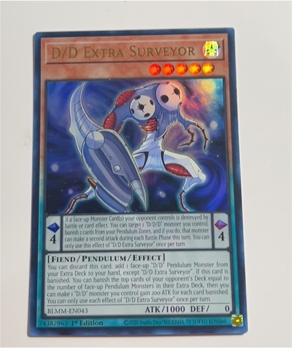 2020 Yu-Gi-Oh! BLMM-EN043 D/D Extra Surveyor — front