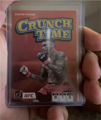 2022 Donruss UFC Crunch Time #15 Dustin Poirier — front