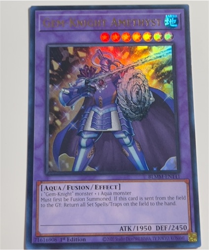 2020 Yu-Gi-Oh! BLMM-EN141 Gem-Knight Amethyst — front