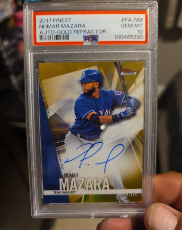 2017 Topps Finest #FA-NM Nomar Mazara — front