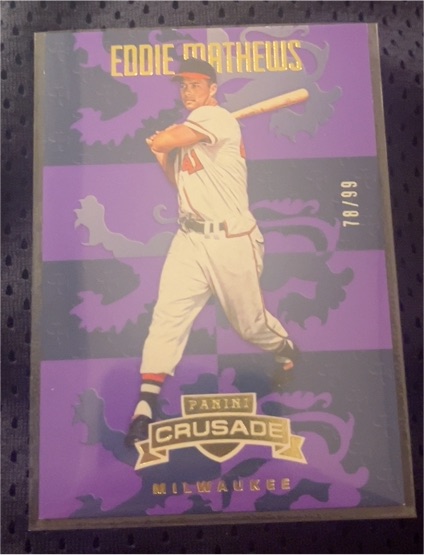2025 Panini Crusade #78 Eddie Mathews — front
