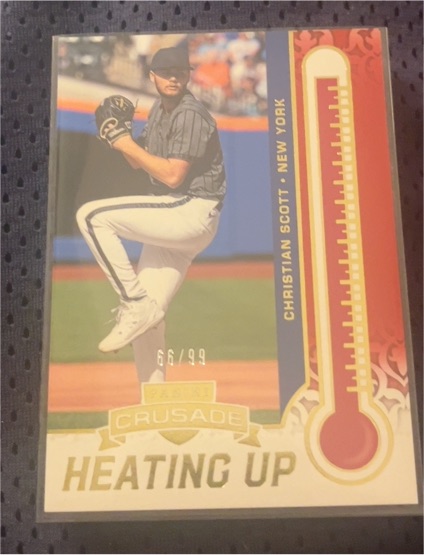 2021 Panini Donruss Crusade Heating Up #66 Christian Scott — front