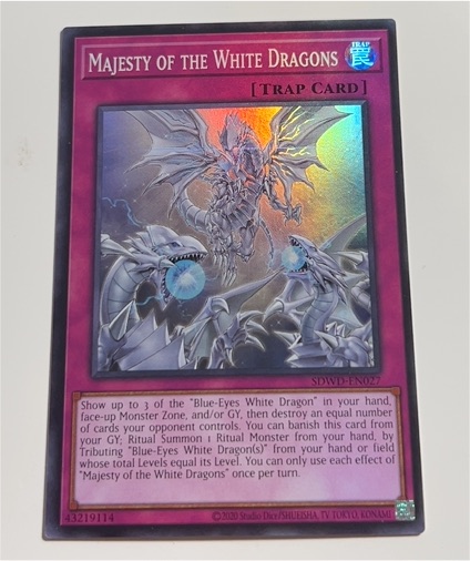 2020 Yu-Gi-Oh! SDWD-EN027 Majesty of the White Dragons — front