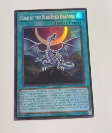 2010 Yu-Gi-Oh! SOVR-EN051 Roar of the Blue-Eyed Dragons — front