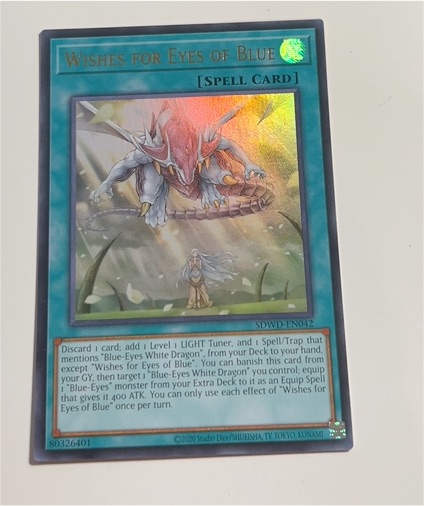 2020 Yu-Gi-Oh! SDWD-EN042 Wishes for Eyes of Blue — front