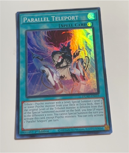 2020 Yu-Gi-Oh! DUAD-EN059 Parallel Teleport — front