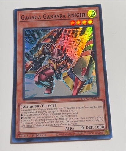 Yu-Gi-Oh! DUAD-EN002 Gagaga Ganbara Knight — front