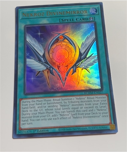 2020 Yu-Gi-Oh! BLMM-EN027 Nekroz Divinemirror — front