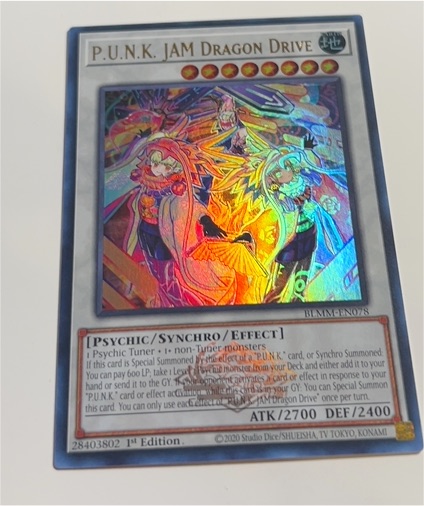 2020 Yu-Gi-Oh! BLMM-EN078 P.U.N.K. JAM Dragon Drive — front