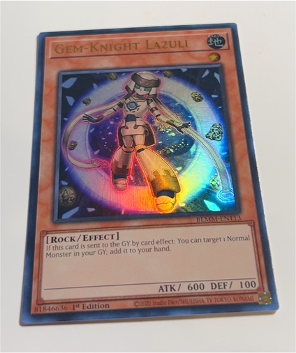 2003 Yu-Gi-Oh! BLMM-EN113 Gem-Knight Lazuli — front