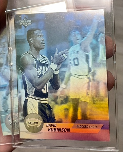 1992 Upper Deck Award Winner Holograms #AW6 David Robinson — front