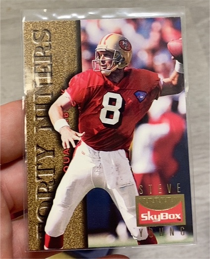 1995 SkyBox Premium #123 Steve Young — front