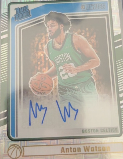 2024-25 Donruss #297 Anton Watson Rated Rookie Auto — front