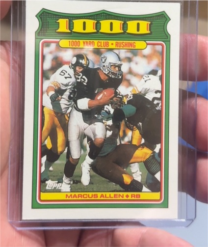 1988 Topps #27 Marcus Allen 1000 Yard Club — front