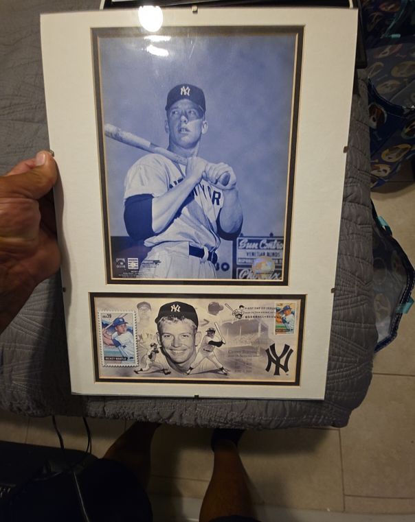 1991 USPS Mickey Mantle Baseball Sluggers First Day Issue — front