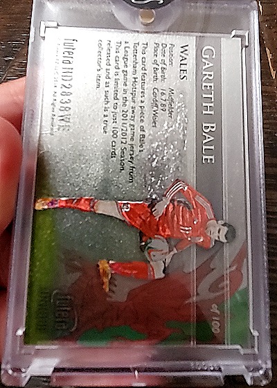 2011 Futera Gareth Bale #11 — back
