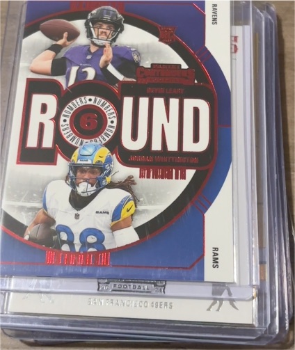 2024 Panini Contenders Round Numbers #21 Devin Leary, Jordan Whittington — front