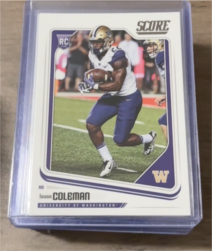 2018 Panini Score #434 Lavon Coleman — front