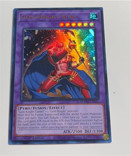 Yu-Gi-Oh! 2009 BLMM-EN136 Gem Knight Ruby — front